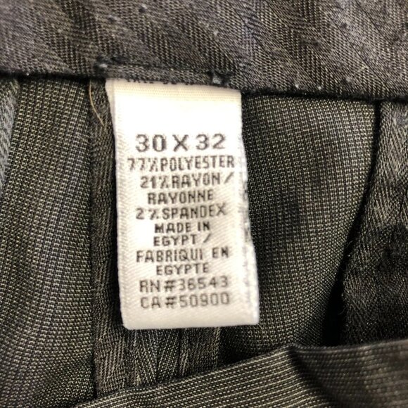 Calvin Klein Dark Charcoal Grey Slim Fit Straight Leg Dress Pants Size 30 - Picture 5 of 10